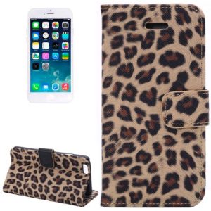 iPhone 6/6s Leopard Wallet Case [Colour: Brown]