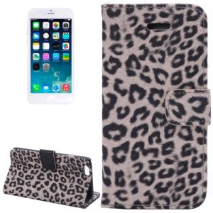 iPhone 6/6s Leopard Wallet Case [Colour: Grey]