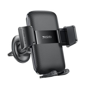 Car Air Outlet Gravity Clamp Mobile Phone Holder (Black)