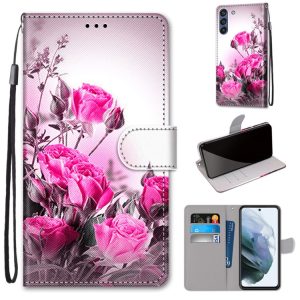 Galaxy S21 FE Fuchsia Rose Wallet Case