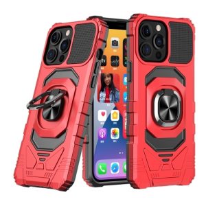 iPhone 13 Magnetic Shock Case with Rotating Ring Holder