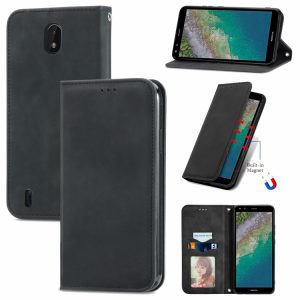 Nokia C01 Plus Retro Wallet Flip Case with Holder