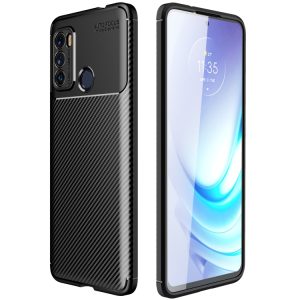 Motorola Moto G60 Carbon Fiber Texture Shock Case