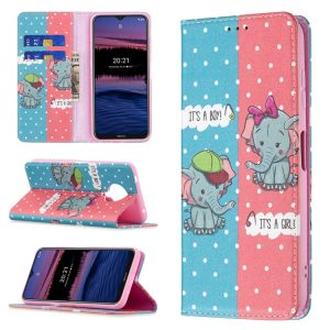 Nokia X10 / X20 Elephant Wallet Case with Holder