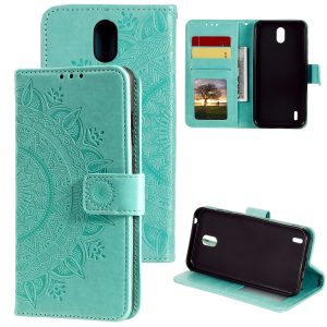 Nokia 1.3 Embossed Wallet Case with Holder and Card Slot