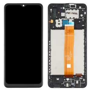 Galaxy A02 LCD Screen and Digitizer Full Assembly with Frame