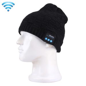 Bluetooth Headset Beanie with Mic (Black)