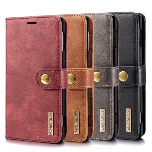 Galaxy Note 9 Retro Leather Wallet with Buckle