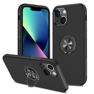 iPhone 14 Plus Magnetic Ring Kickstand Shock Case