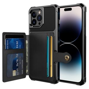 iPhone 14 Pro Leather Case with Rear Card Slots