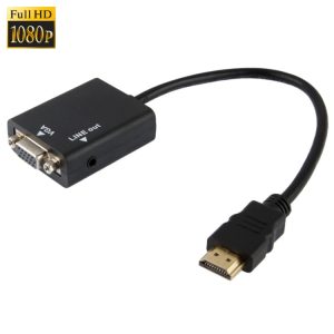 HDMI to VGA & Audio HD Conversion Adapter
