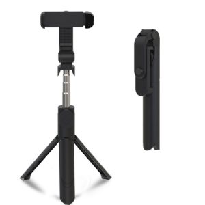 Phone Tripod / Selfie Stick with Bluetooth Remote Control (Black)