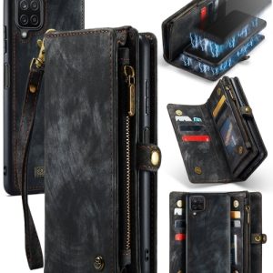 Galaxy A12 Detachable Multifunctional Leather Case