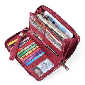Universal Long RFID Phone Clutch Wristlet with Large Capacity