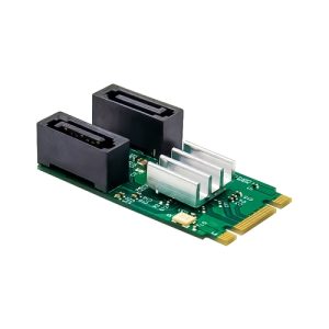 B Plus M Key to Dual SATA 3.0 Adapter Card