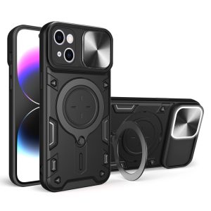 iPhone 15 Sliding Camshield Magnetic Stand Case