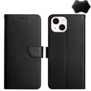 iPhone 15 Plus Genuine Leather Wallet Case
