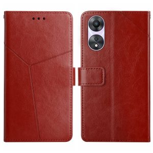 OPPO A58 5G / A78 5G Y-shaped Pattern Flip Leather Case