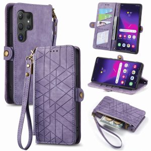 Galaxy S24 Ultra GeoStrap: Side Buckle Zipper Wallet Case