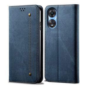 OPPO A78 4G Denim Texture Wallet Case