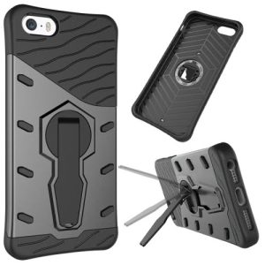 iPhone 5/5s/SE Slim Armor Case Grey with Stand