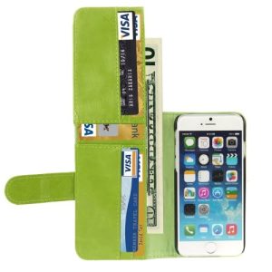 iPhone 6/6s Notes Wallet Case Green