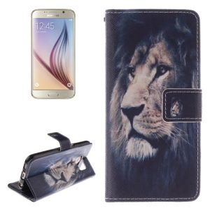 S6 Edge Wallet Case Lion