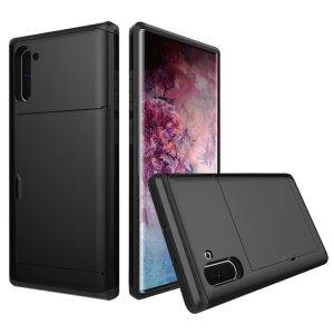 Galaxy Note 10 Shockproof Rugged Armor Protective Case with Card Slot