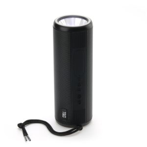 Portable Outdoor Waterproof Bluetooth Speaker with Flashlight Function