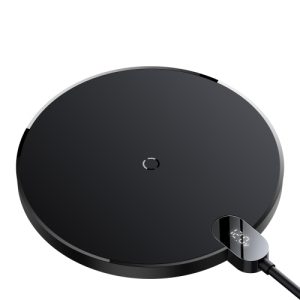 15W Digital LED Display Wireless Charger (Black)