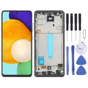 Samsung Galaxy A52 5G SM-A526 OLED LCD Digitizer Full Assembly with Frame (Black)