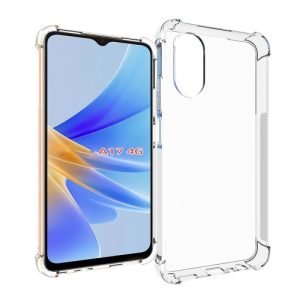 OPPO A17 Shockproof Non-slip Thickening TPU Phone Case(Transparent)