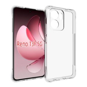 OPPO Reno13 F 5G Shockproof Non-slip Thickening TPU Phone Case (Transparent)