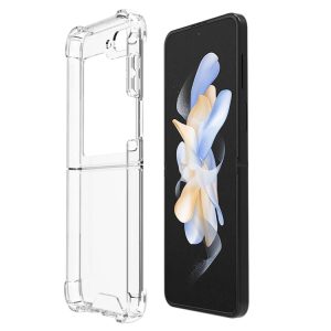 Samsung Galaxy Z Flip5 Shockproof  Phone Case (Transparent)