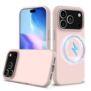 iPhone 17 Pro Max Shockproof Silicone Magsafe Phone Case