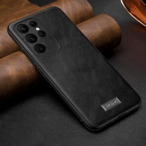 Samsung Galaxy S25 Ultra 5G Shockproof Handmade Leather Phone Case