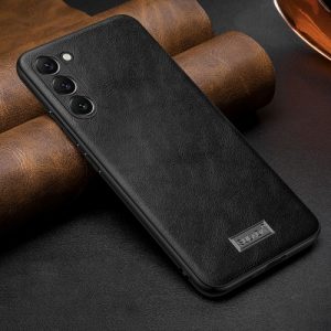 Samsung Galaxy S25 5G Shockproof Handmade Leather Phone Case