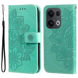 OPPO Reno13 Pro Flowers Embossed Leather Phone Case