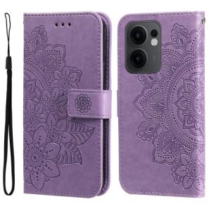 OPPO Reno13 F Flowers Embossed Leather Phone Case