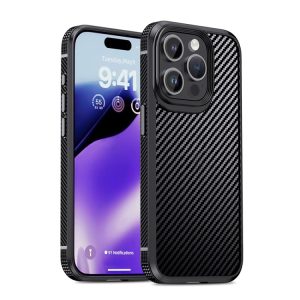 iPhone 15 Pro Max Carbon Fiber Protective Phone Case