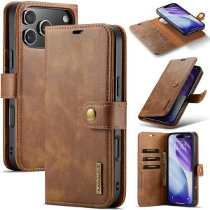 iPhone 17 Pro Max Detachable Magnetic Leather Wallet Phone Case