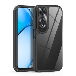 OPPO A60 4G Transparent Shockproof Phone Case (Black)