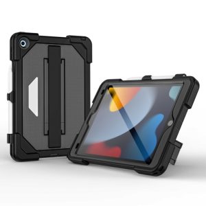 iPad 10.2 2021 / 2020 / 2019 Tri-Defense TPU Hybrid PC Tablet Case (Black)