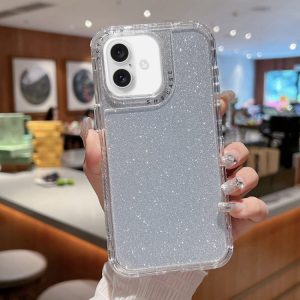 iPhone 16 Plus Glitter Paper Full Coverage Phone Case