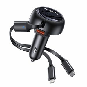 3 in 1 Retractable Cable Car Charger