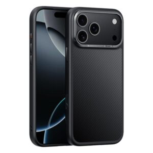 iPhone 17 Pro Max Carbon Fiber Kevlar MagSafe Magnetic Phone Case(Black)