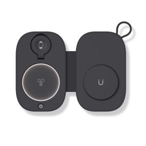 3 In 1 Folding Magnetic Wireless Charger For Apple Watch / iPhone / AirPods(Black)