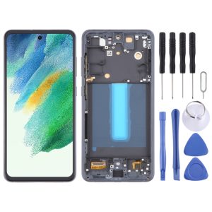 Samsung Galaxy S21 FE 5G OLED LCD Screen Digitizer Full Assembly with Frame (Black)