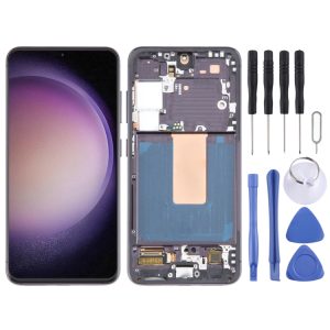 Samsung Galaxy S23 OLED LCD Screen Digitizer Full Assembly with Frame (Black)
