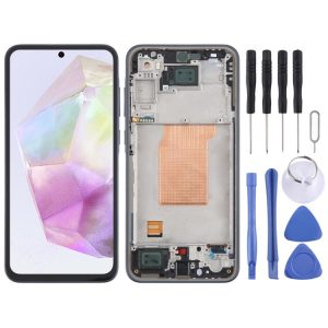 Samsung Galaxy A35 SM-A356B OLED LCD Screen Digitizer Full Assembly with Frame